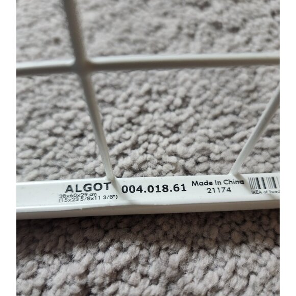Set of 2 NEW IKEA Algot Large Wire Basket 23.5x15 x11.5 004.018.61 21174 Discont - Picture 5 of 8